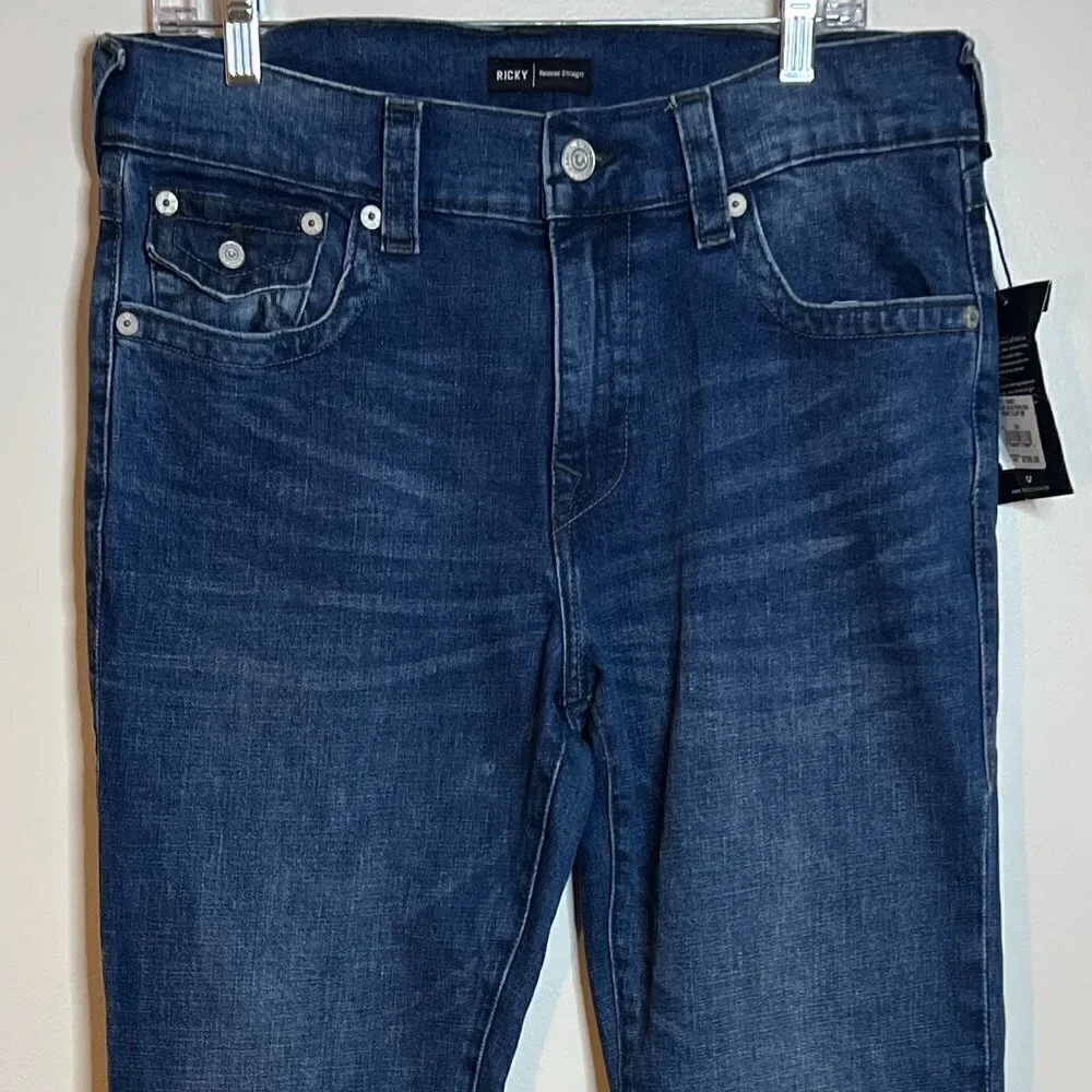True Religion Ricky Relaxed Straight  Men's Jeans Size 34
